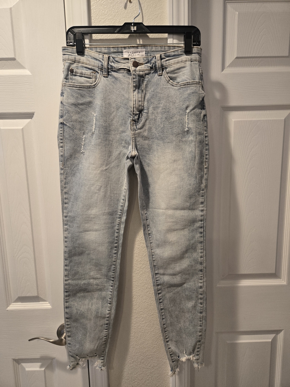 Light Indigo High-Rise Ankle Jeans